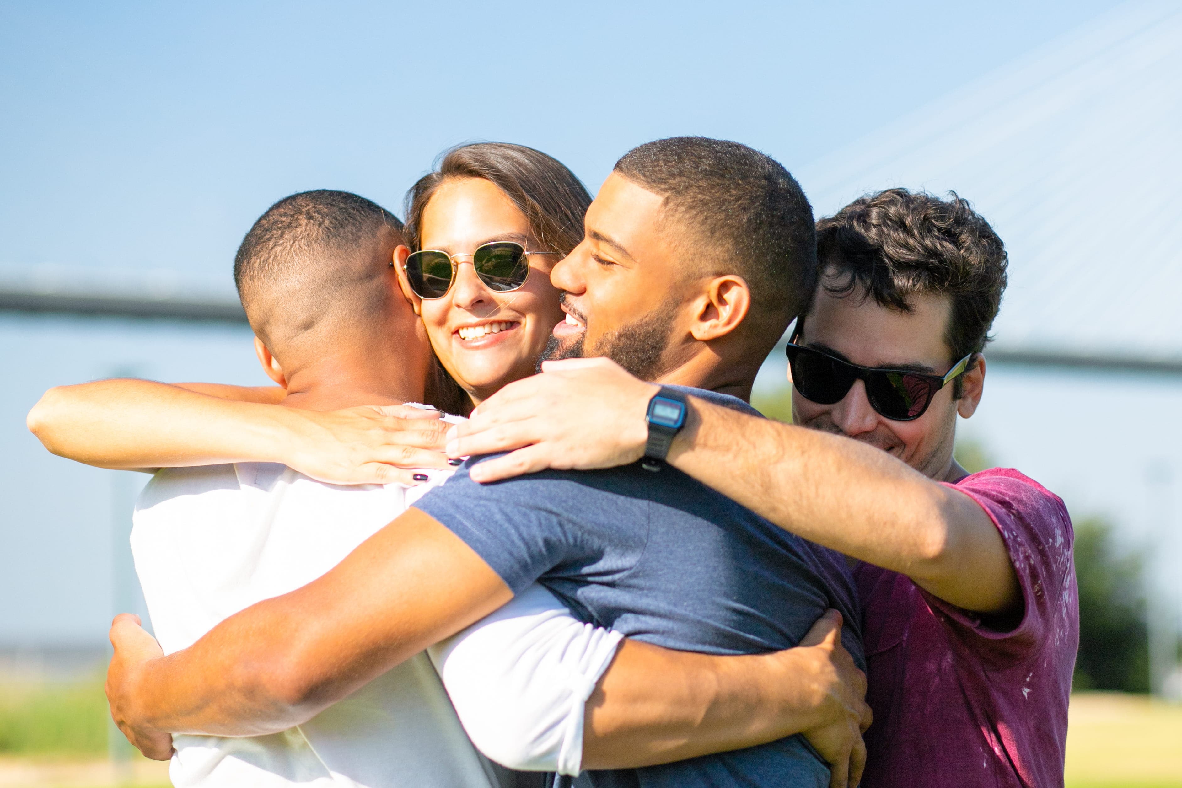 Abrazo grupal