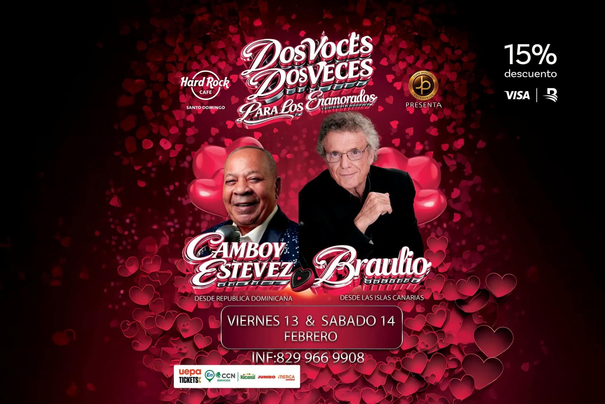 Dos voces, dos veces para enamorados